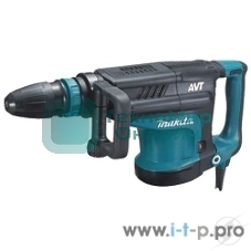 Отбойный молоток Makita HM1213C Молоток отб,SDS-max,1510Вт,25.5Дж,950-1900у\м,10.3кг,чем,АВТ,м\функц бок рукоятка,плавный пуск 