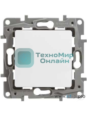 Переключатель ETIKA 10А, на винтах, бел.