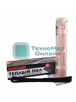 Теплый пол (нагревательный мат) Rexant Extra, площадь 4,5 м2 (0,5 х 9,0 метров), 720Вт, (двух жильный)