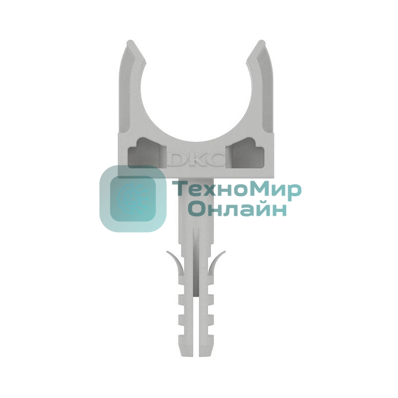 Держатель с защелкой и дюбелем DKC 51320 д.20 мм