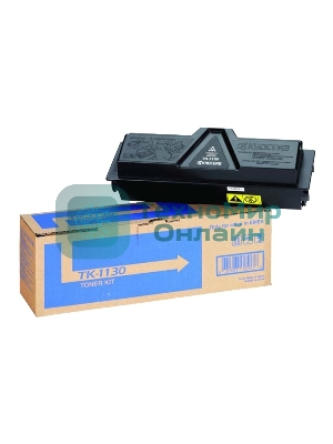 Картридж лазерный Kyocera TK-1130 (1T02MJ0NL0/1T02MJ0NLC) черный для FS-1030MFP/DP/1130MFP, M2030dn/PN/M2530dn 3000 стр.