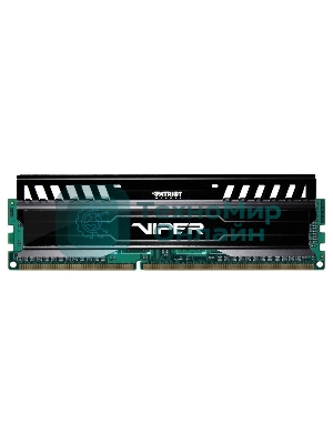 Оперативная память Patriot Viper 3, DDR3, 8GB (1x8 GB), 1600 MHz, CL10, DIMM, радиатор, черный