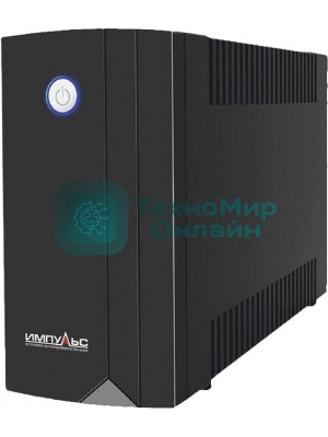 Источник бесперебойного питания Импульс Юниор 1000 1000 ВА/600 Вт, LED, АКБ 2х5А·ч, IEC-C13x4,черный 00-КБ001551