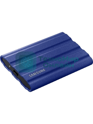 Внешний SSD Samsung T7 Shield, 1TB, USB 3.2 Gen 2 Type-C, R/W 1050/1000, синий