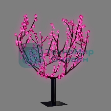 Светодиодное дерево Neon-night Сакура, высота 2,4м, диаметр кроны 2,0м, розовые светодиоды, IP65, понижающий трансформатор в комплекте