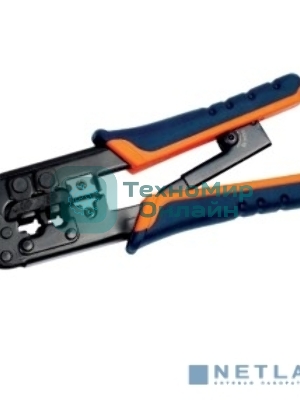Инструмент обжим ITK TM1-B11H для RJ-45,12,11 с x рап. ме x . сине-оранж