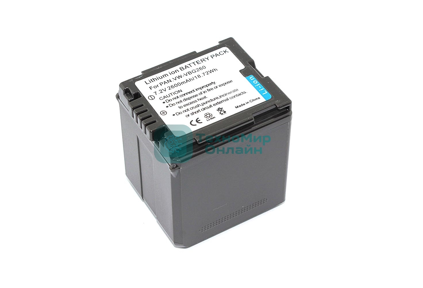 Аккумуляторная батарея для видеокамеры Panasonic AG-AC (VW-VBG260) 7.2V 2600mAh