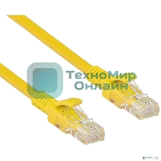 Патч-корд UTP cat.5e, 1м ExeGate желтый