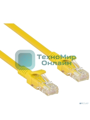 Патч-корд UTP cat.5e, 1м ExeGate желтый