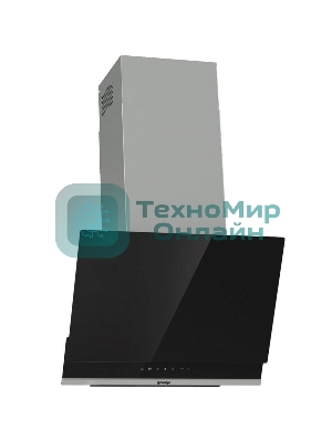 Вытяжка наклонная Gorenje WHI649X21P черный/серебристый, 60 см, 740 куб. м/ч, 67 дБ