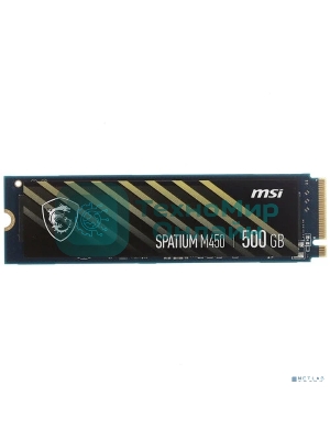 Накопитель SSD MSI PCIE 4.0 NVME M.2 500Gb SPATIUM M450 500Gb V1