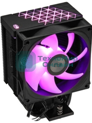 Кулер PCCooler R400 ARGb черный 92мм алюминий+медь 2200r m 30db 4-pin 180W 133мм