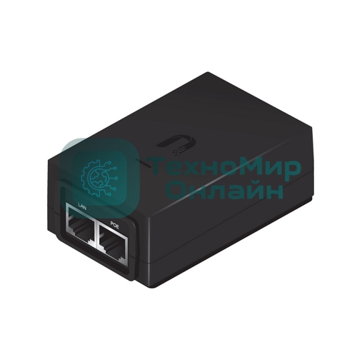 Блок питания [POE-48-24W-G EU] Ubiquiti POE-48-24W-G 48В 0.5А Passive PoE, стандарт передачи данных Gigabit Ethernet(2308)