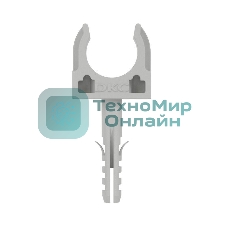 Держатель с защелкой и дюбелем DKC 51316 д.16 мм