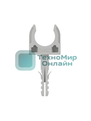 Держатель с защелкой и дюбелем DKC 51316 д.16 мм