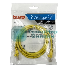 Патч-корд Buro UTP cat.5e 1.5м желтый RJ-45 (m)-RJ-45 (m)