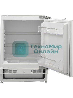 Встраиваемый холодильник Korting KSI 8181, белый однокамерный 133л, морозилка отсутствует, капельное