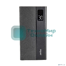 Портативный аккумулятор Perfeo Powerbank MOUNTAINS 30000 mAh/LED дисплей/PD + QC 3.0/Type-C/4 USB/Выход: 3A, max 22.5W/черный (PF_D0161)