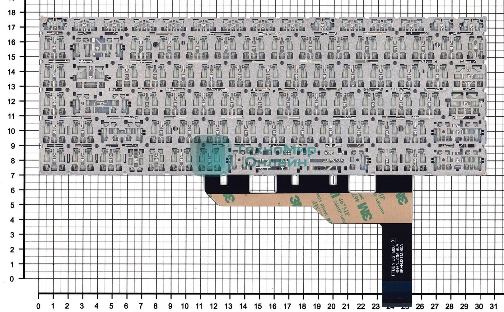 Клавиатура для ноутбука MSI Prestige 15 A10M, черная