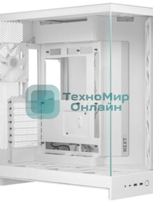 Компьютерный корпус без блока питания Case NZXT H3 Flow (2025), Midi-Tower, TG, 1x120мм, 1xUSB-A 3.2 + 1xUSB-C 3.2, mATX, mITX White