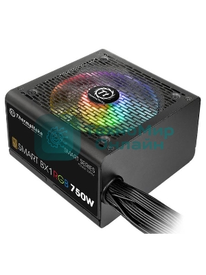 Блок питания Thermaltake Smart PS-SPR-0750NHSABE-1, 750Вт, 80 PLUS Bronze, 120мм, черный