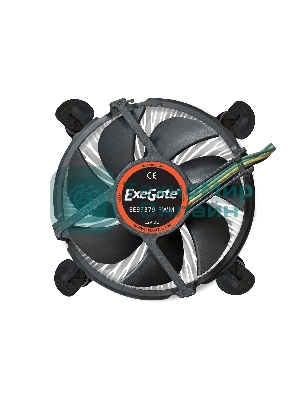 Кулер для процессора ExeGate EE97379-PWM черный, 90 мм, алюминий, 2600 об/мин, 24 дБ, 4 pin, 65 Вт, 60 мм