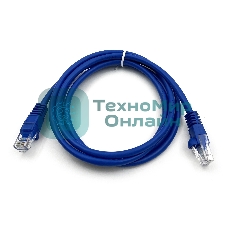 Патч-корд Buro UTP cat.5e 1.5м синий RJ-45 (m)-RJ-45 (m)