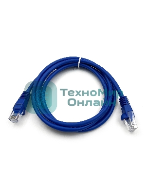 Патч-корд Buro UTP cat.5e 1.5м синий RJ-45 (m)-RJ-45 (m)