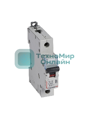 Выключатель автоматический DX3-E C40 1П 6000/6kA Авт.выкл.DX3-E C40 1П 6000/6kA