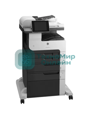 МФУ лазерное HP LaserJet Enterprise MFP M725f, лазерный принтер/сканер/копир/факс A3, 40ppm, 1200dpi, 1024Mb, 320Gb HDD, 5 trays 100+250+250+500+500, Cabinet, ADF100, Duplex, USB/LAN/FIH, Color LCD20i, 1y warr, repl. Q7830A M5035x, Q7831A M5035xs)