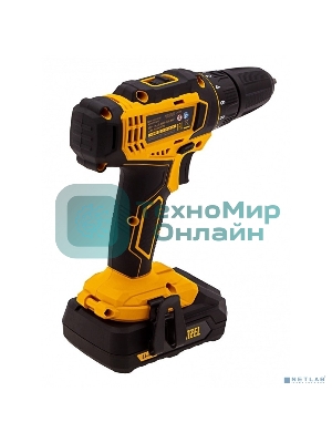 Дрель-шуруповерт Denzel CDL-18-02BM, 18 В, 2 Ач, 30 Нм, щеточный