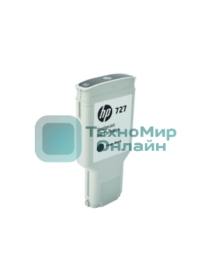 Картридж струйный HP 727 с серыми чернилами для принтеров Designjet, 300 мл