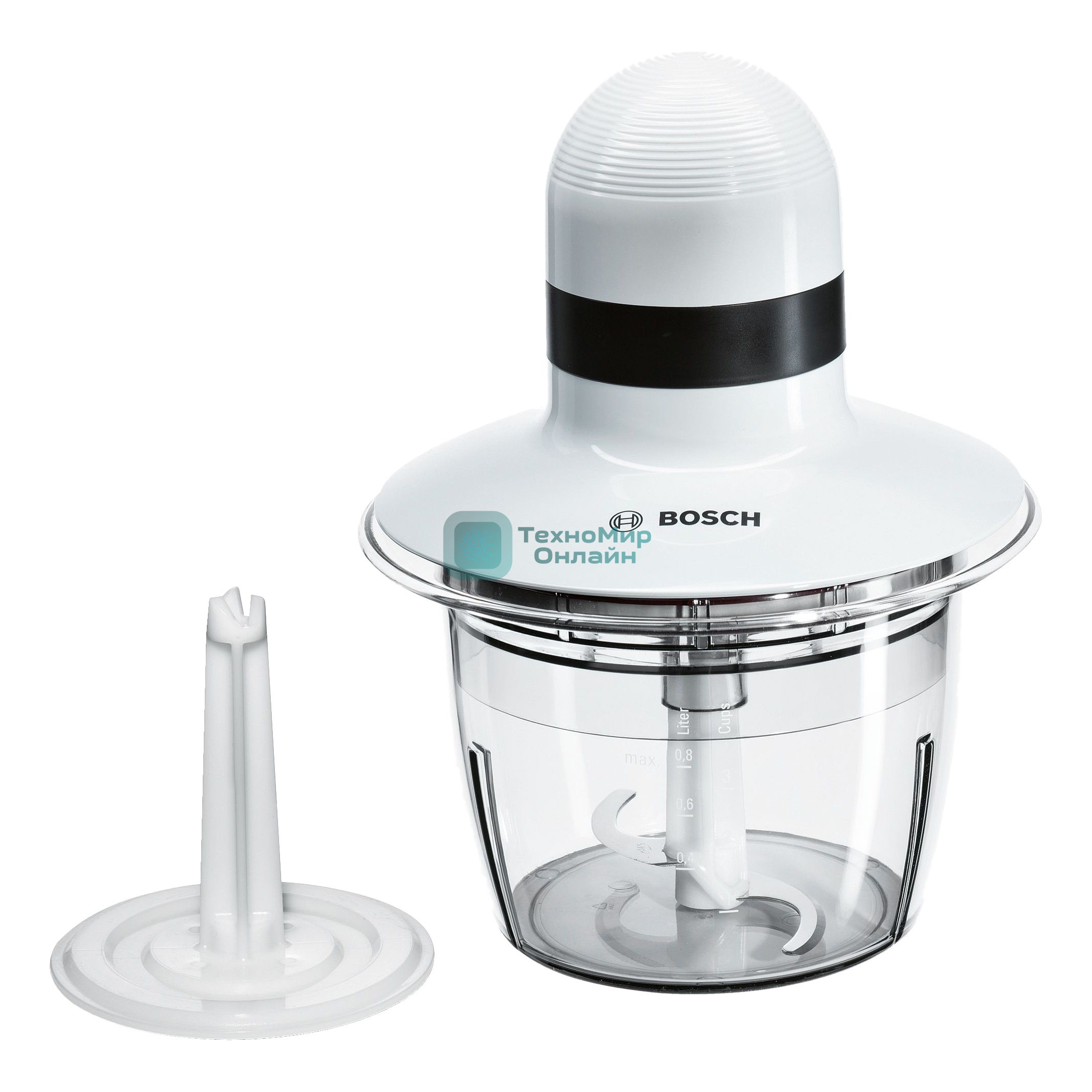 Блендер стационарный Bosch MMR08A1 400Вт, белый/черный