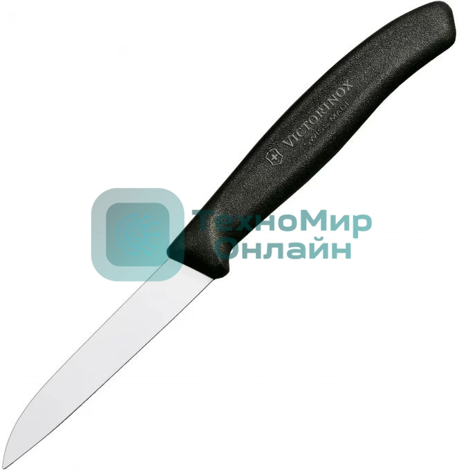 Нож Victorinox Swiss Classic для очистки овощей, лезвие 8 см, черный