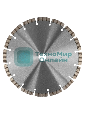 Диск алмазный Gross ф230х22,2 мм, лазерная приварка турбо-сегментов, сухое резание