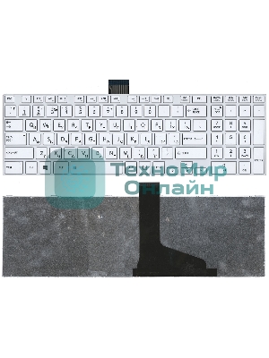 Клавиатура для ноутбука Toshiba Satellite L850 L875 L870 L855 белая c белой рамкой