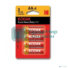 Батарейки Kodak R6-4BL SUPER HEAVY DUTY Zinc KAAHZ-4 (80/400/26400)
