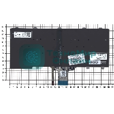 Клавиатура для ноутбука Dell Latitude E7250 E7270 черная без рамки с подсветкой