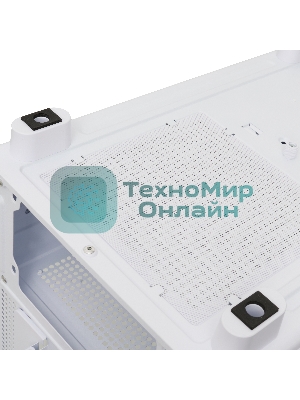 Компьютерный корпус HSPD F510, Panoramic Mid Tower, белый, TG, 0.5 SPCC, 3x120мм ARGB ATX, mATX, mITX 180/280/160мм 1x2.5