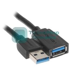 Кабель-удлинитель Vention USB 3.0 AM/AF - 1м Black Edition