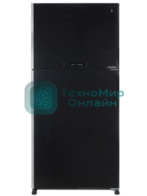 Холодильник Sharp SJ-XG60PMBK черный двухкамерный 422/178 л морозилка сверху, No Frost