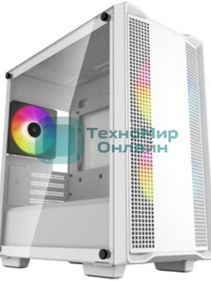 Компьютерный корпус DeepCool CC360 ARGb (R-CC360-BKAPM3-G-1) (mATX, без БП, 2xUSB, с окном)