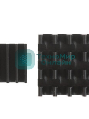 Набор радиаторов QUMO, Heat Sink Set Aluminum (17×17х5 12×12×5 14×10×6 5×5×5) for Pi 5B, blue