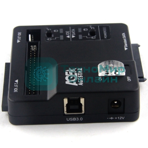 Док-станция для HDD/SSD AGESTAR 3FBCP, черный