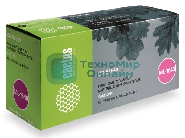 Картридж лазерный Cactus CS-S1640 (D108S) черный (1500 стр.) для Samsung ML-1640/1641/2240/2241