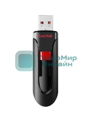 Флешка USB SanDisk CZ600 Cruzer Glide (SDCZ600-256G-G35), 256Gb, USB 3.0, R/W 100/20, черный