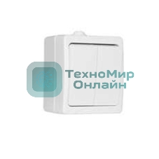 Выключатель 2-кл. ОП Аллегро 10А IP54 белый UNIVersal 5563491