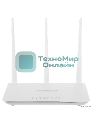 Роутер беспроводной Digma DWR-N302 N300 10/100BASE-TX белый (упак.:1шт)