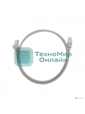 Патч-корд U/UTP Rexant cat.6a (10G), RJ45-RJ45, неэкранированный, 28AWG, LSZH, серый, 1 м