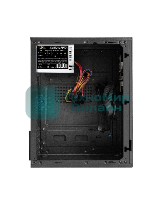 Компьютерный корпус Minitower ExeGate BAA-308MUC-AAA350 (mATX, БП AAA350 с вент. 8см, 1хUSB+1хUSB 3.0+1хTypeC, HD Audio, черный)